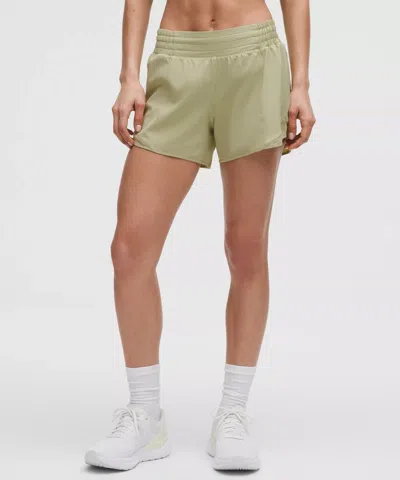 Lululemon Hotty Hot High-rise Lined Short 4" In Green