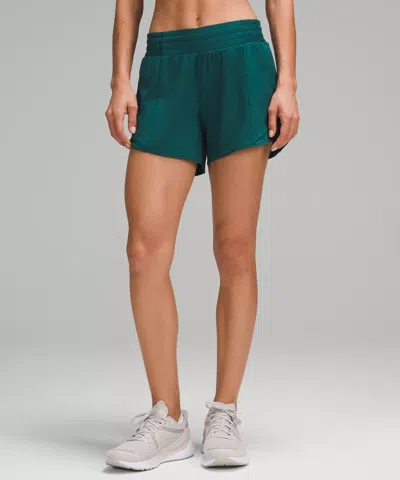 Lululemon Hotty Hot High-rise Lined Shorts 4" In Green