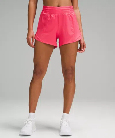 Lululemon Hotty Hot High-rise Lined Shorts 4" In Pink