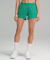 Lululemon Hotty Hot High-rise Lined Shorts 4" In Green