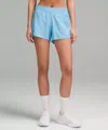 Lululemon Hotty Hot High-rise Lined Shorts 4" In Blue
