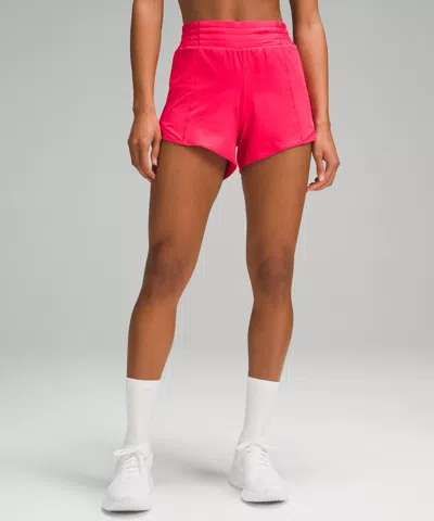 Lululemon Hotty Hot High-rise Lined Shorts 4" In Pink
