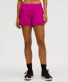 Lululemon Hotty Hot High-rise Lined Shorts 4" In Pink