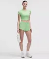 Lululemon Hotty Hot High-rise Lined Short 2.5" In Green
