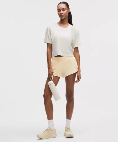 Lululemon Hotty Hot High-rise Lined Short 2.5" In Neutral