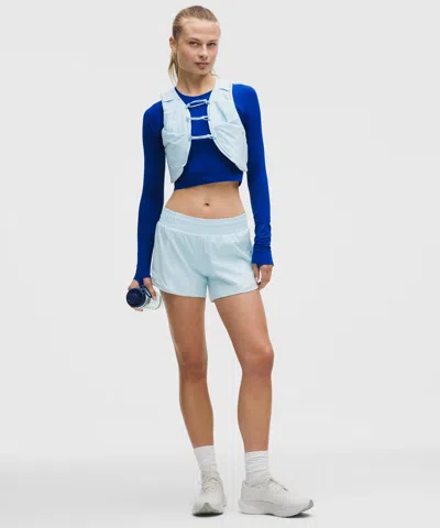 Lululemon Hotty Hot High-rise Lined Short 4" In Blue