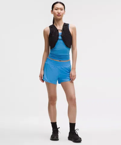 Lululemon Hotty Hot High-rise Lined Short 4" In Blue