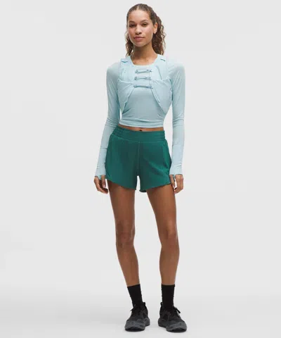 Lululemon Hotty Hot High-rise Lined Short 4" In Green