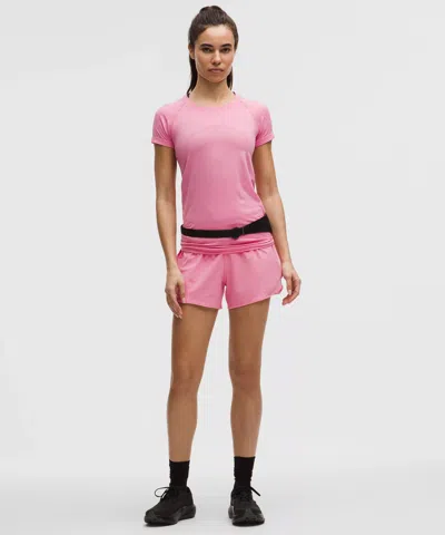 Lululemon Hotty Hot High-rise Lined Short 4" In Pink