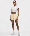 Lululemon Hotty Hot High-rise Lined Short 4" In Yellow