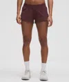 Lululemon Hotty Hot Low-rise Lined Short 2.5" In Brown