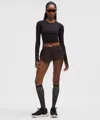 Lululemon Hotty Hot Low-rise Lined Short 2.5" In Brown