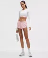 Lululemon Hotty Hot Low-rise Lined Short 2.5" In Pink