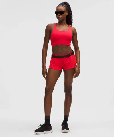 Lululemon Hotty Hot Low-rise Lined Short 2.5" In Red