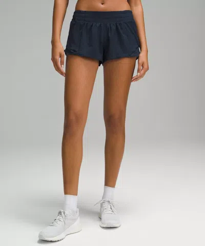 Lululemon Hotty Hot Low-rise Lined Short 2.5" In True Navy