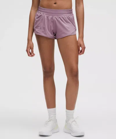 Lululemon Hotty Hot Low-rise Lined Short 2.5" In Purple