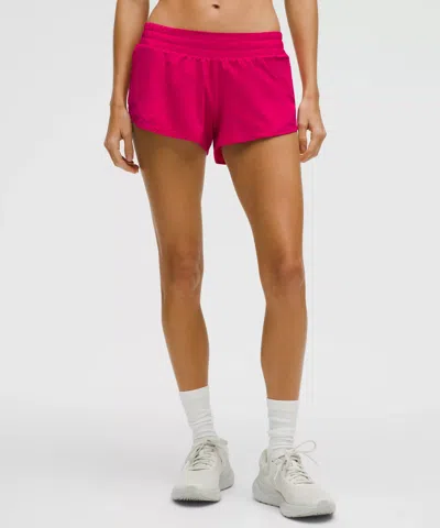 Lululemon Hotty Hot Low-rise Lined Short 2.5" In Pink