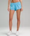 Lululemon Hotty Hot Low-rise Lined Shorts 2.5" In Blue