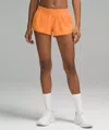 Lululemon Hotty Hot Low-rise Lined Short 2.5" In Orange