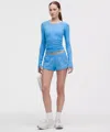 Lululemon Hotty Hot Low-rise Lined Short 2.5" In Blue