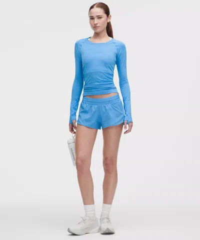 Lululemon Hotty Hot Low-rise Lined Short 2.5" In Blue
