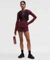 Lululemon Hotty Hot Low-rise Lined Short 2.5" In Brown