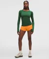 Lululemon Hotty Hot Low-rise Lined Short 2.5" In Green