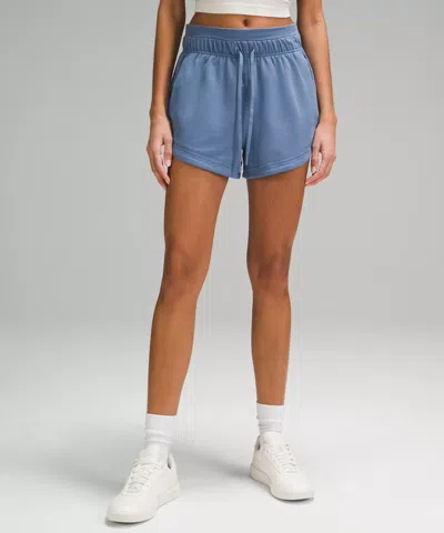 Lululemon Inner Glow High-rise Shorts 3" In Blue