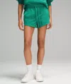 Lululemon Inner Glow High-rise Shorts 3" In Green