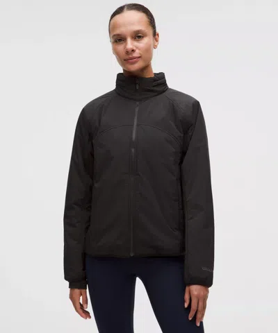 Lululemon Insulated Back-vent Running Jacket In Black