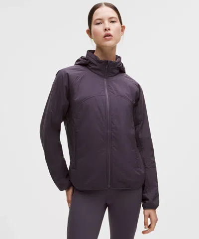Lululemon Insulated Back-vent Running Jacket In Purple