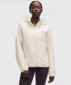 Lululemon Insulated Back-vent Running Jacket In White