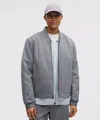 Lululemon Insulated Cotton-blend Bomber Jacket In Gray