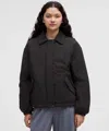 Lululemon Insulated Oversized Collared Jacket In Black