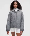 Lululemon Insulated Oversized Collared Jacket In Gray