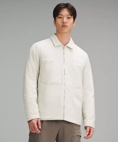 Lululemon Insulated Utility Shirt Jacket In White
