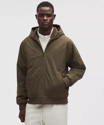 Lululemon Insulated Water-resistant Hoodie In Green