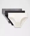 Lululemon Invisiwear Mid-rise Bikini Underwear 3 Pack In Multi