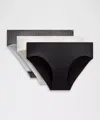 Lululemon Invisiwear Mid-rise Bikini Underwear 3 Pack
