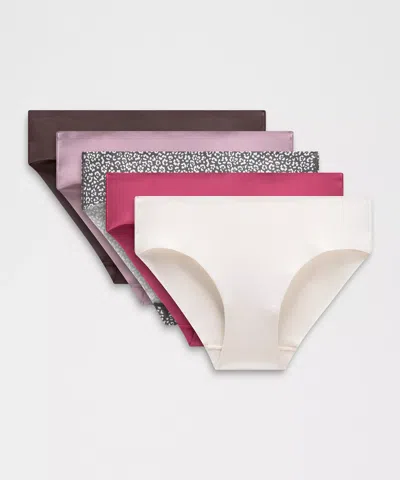 Lululemon Invisiwear Mid-rise Bikini Underwear 5 Pack