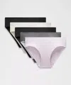 Lululemon Invisiwear Mid-rise Bikini Underwear 5 Pack