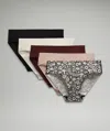 Lululemon Invisiwear Mid-rise Bikini Underwear 5 Pack In Multi