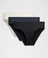 Lululemon Invisiwear Mid-rise Bikini Underwear Performance Lace
