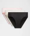 Lululemon Invisiwear Mid-rise Bikini Underwear Performance Lace