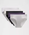 Lululemon Invisiwear Mid-rise Bikini Underwear In White