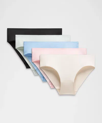 Lululemon Invisiwear Mid-rise Bikini Underwear In White