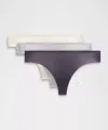 Lululemon Invisiwear Mid-rise Thong Underwear