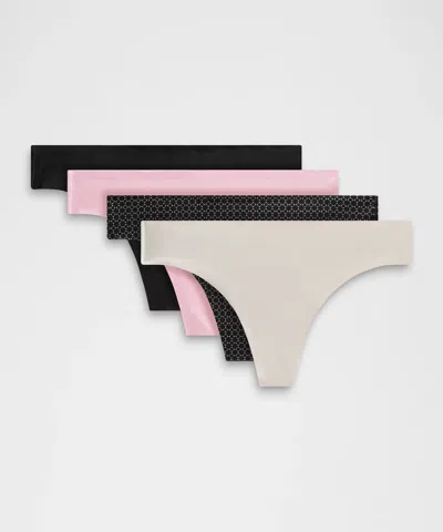 Lululemon Invisiwear Mid-rise Thong Underwear 5 Pack