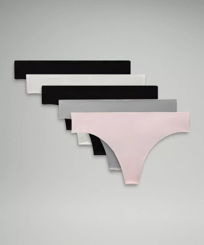 Lululemon Invisiwear Mid-rise Thong Underwear 5 Pack