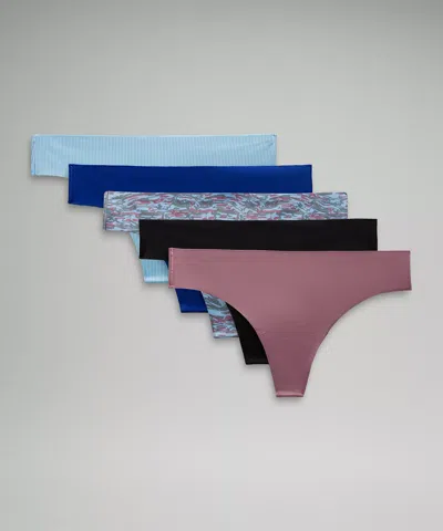 Lululemon Invisiwear Mid-rise Thong Underwear 5 Pack